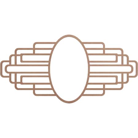 Ekena Millwork Elizabeth Wood Fretwork Pierced Ceiling Medallion, 20"W x 10"H x 5 1/2"IW x 9 1/2"IH x 3/8"T CMWP20X10X0375EBMF